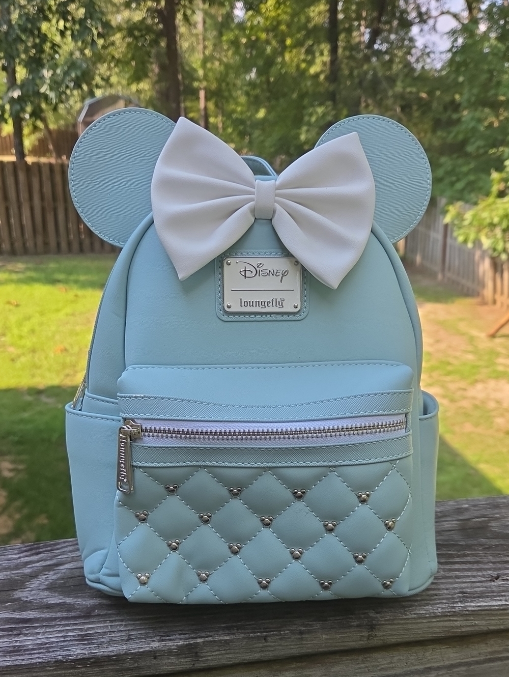 Loungefly Kids Pastel Mint Bow Mini Backpack